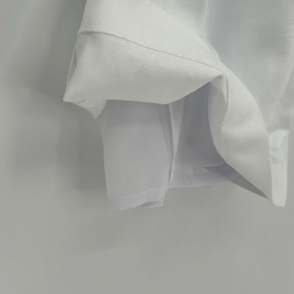 NWT J. Crew Womens White Relaxed Stretch Linen Blend Sydney Pant Size P12 - Picture 9 of 11